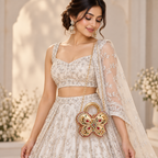 Titli Royale Wedding Bag | Hand-Embellished Butterfly Sling Bag | DEVIQ | WB-1001