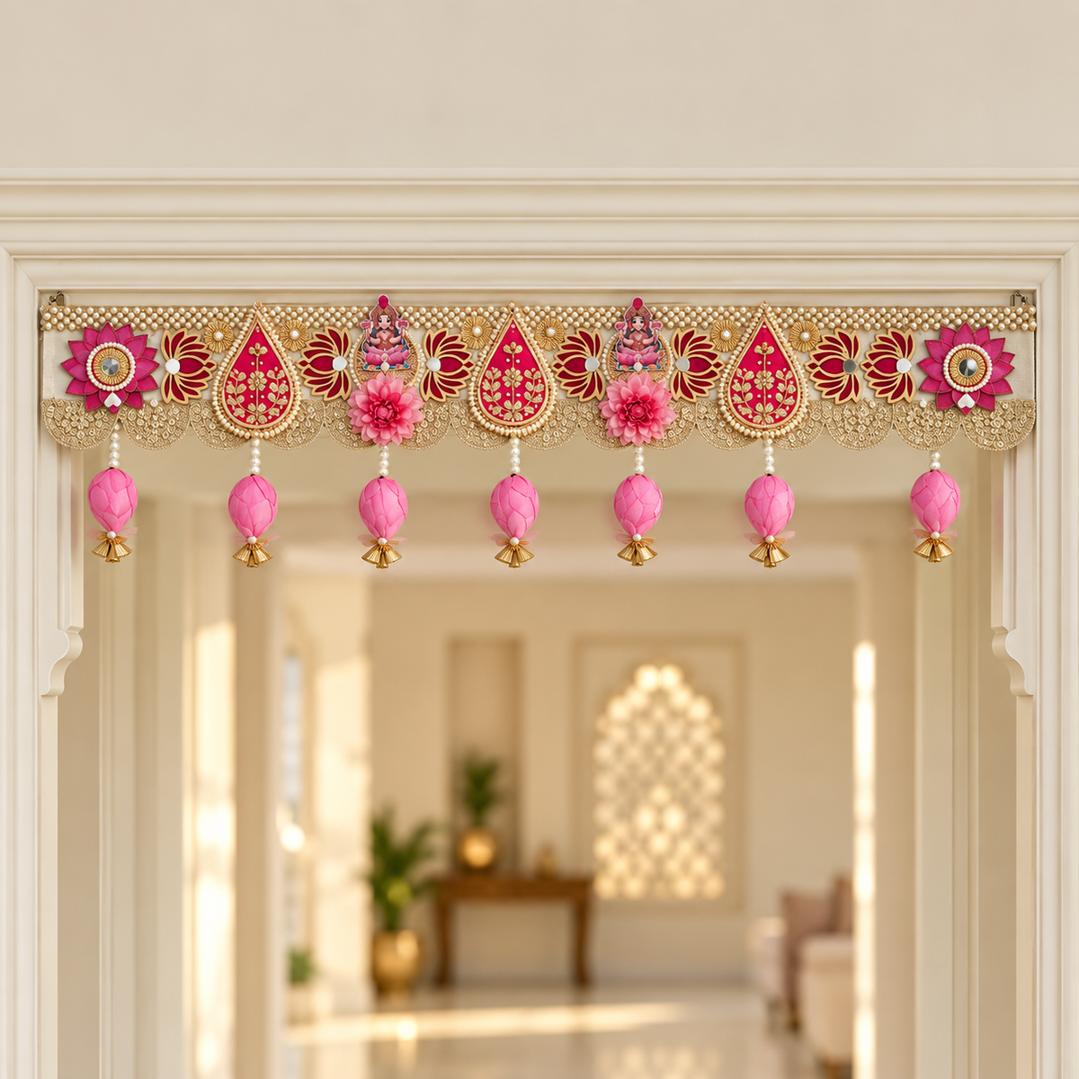 Kamalangan | Handcrafted Pink Lotus Bandarwal | DEVIQ | BW-1016