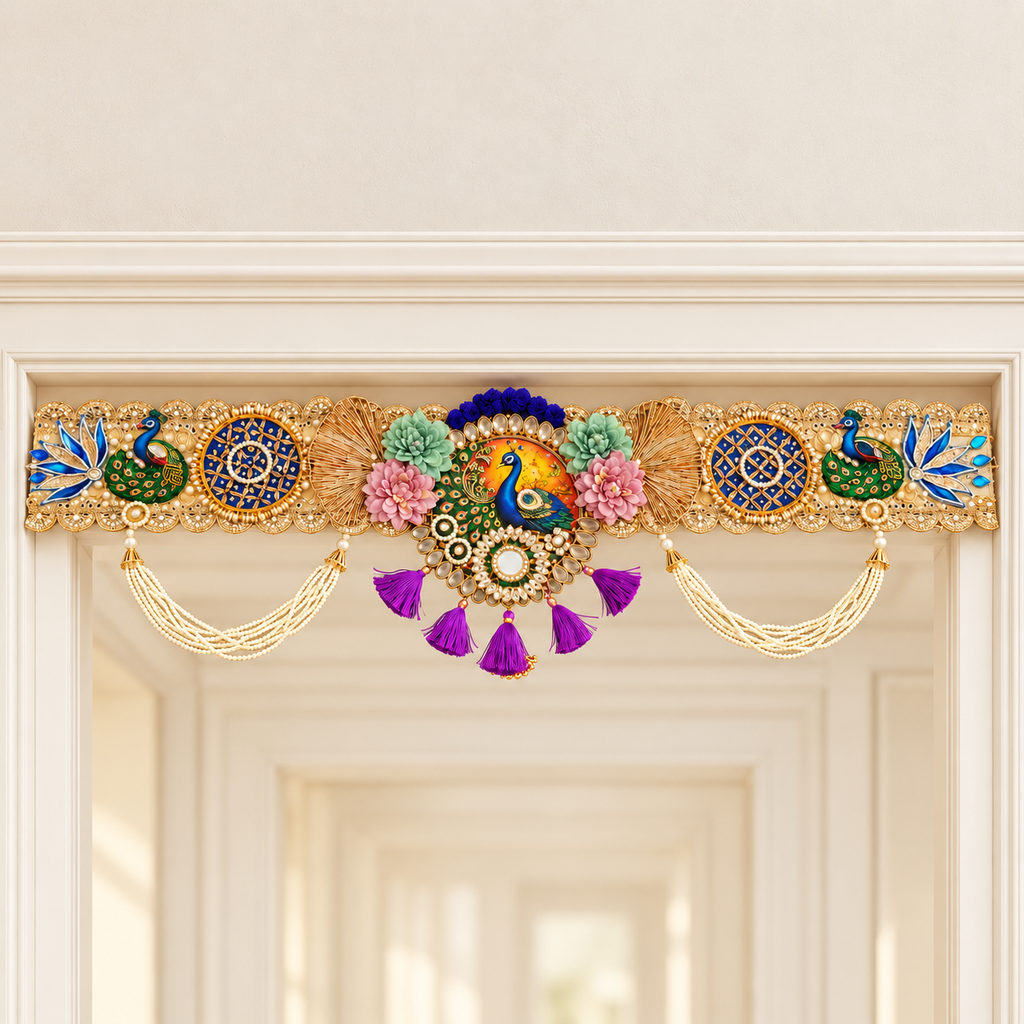 Mayurdwaar | Handcrafted Peacock Luxury Bandarwal | DEVIQ | BW-1004