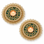 Harideep | Handcrafted Rangoli Tealight Holders – Set of 2 | DEVIQ | CH-1003