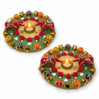 Gajraaj | Exclusive Handcrafted Elephant Diya Holders – Set of 2 | DEVIQ | CH-1016