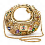 Rang Mahal miniature wedding sling bag on white background