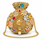 DEVIQ Kanak Kalash pot clutch — white background