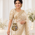 DEVIQ Nazar Rang pot clutch — model with sling