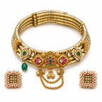 Hiranya hasli necklace and matching earrings — full set